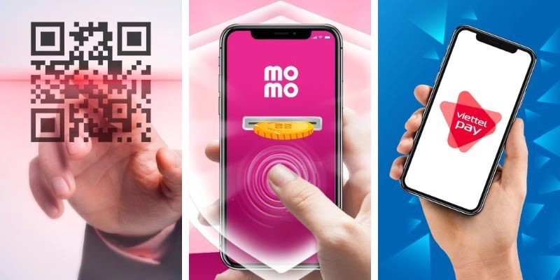 QR code và ví liên kết là 2 hình thức cực kỳ phổ biến